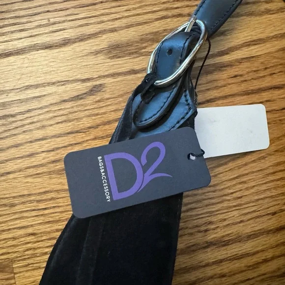 D2 Hobo Black Suede Leather - Picture 3 of 7